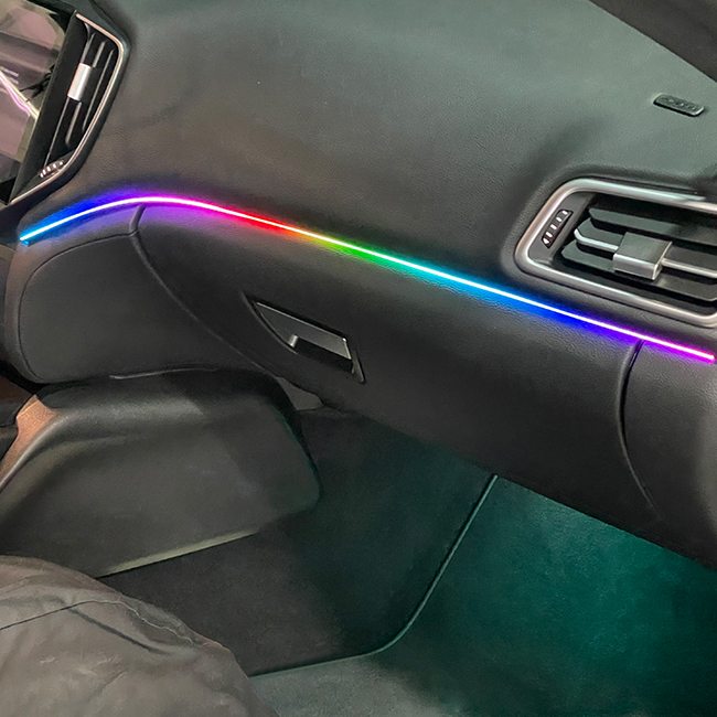 瑪莎拉蒂 ghibli 隱藏式超薄 流水氣氛燈 18處位置+車內開關+app控制
