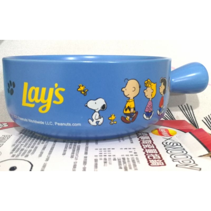 全新Snoopy史努比小陶鍋 樂事陶瓷單把鍋 可作為泡麵碗焗烤飯碗
