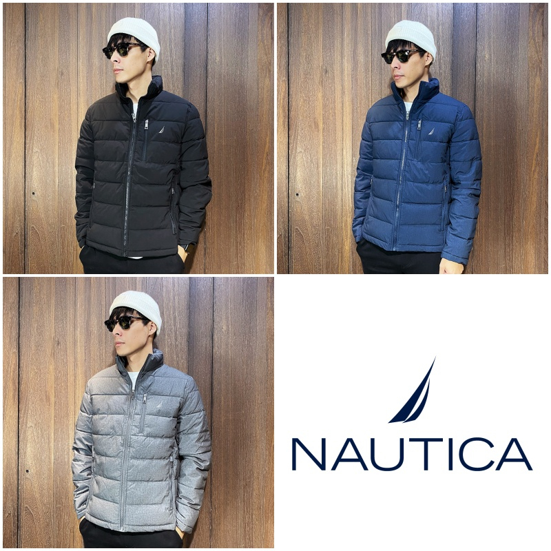 美國百分百【全新真品】NAUTICA 羽絨外套 男款 帆船牌 1448190 保暖 防寒 立領 外套 三色 CF32