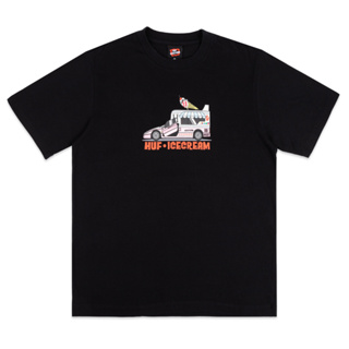 ICECREAM X HUF FAST SERVE SS TEE 聯名短袖T恤 黑