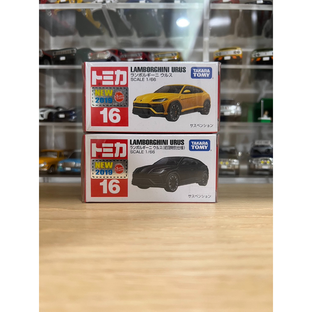 TOMICA 16 LAMBORGHINI URUS 初回+一般(2019新車貼) 僅拆封檢查