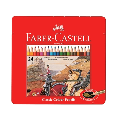 輝柏Faber- Castell 油性色鉛筆-24色(精裝鐵盒)