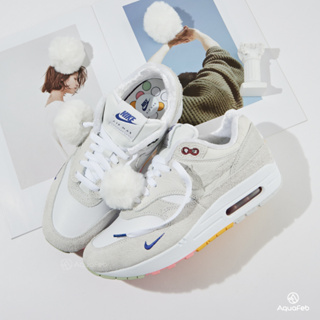 Nike Air Max 1 Prm 女 白灰 經典 休閒 運動 休閒鞋 FB4959-121