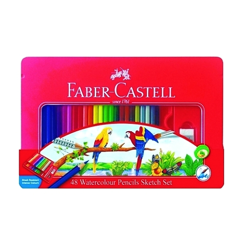輝柏Faber- Castell 48色水性彩色鉛筆(鐵盒)