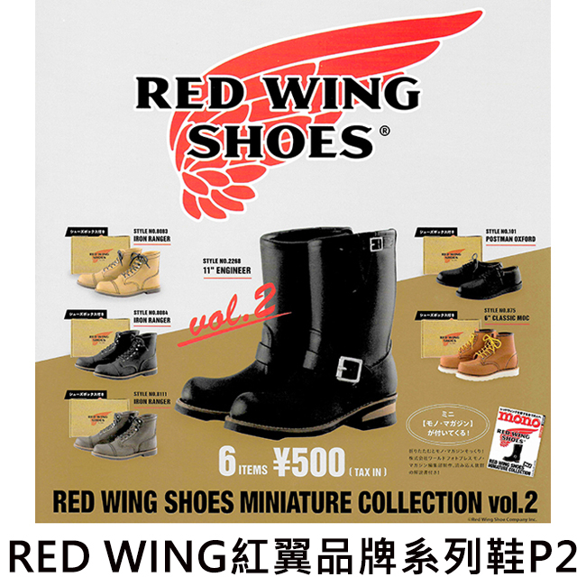 RED WING 紅翼品牌系列鞋 P2 扭蛋 轉蛋 迷你皮靴 迷你靴子 kenelephant