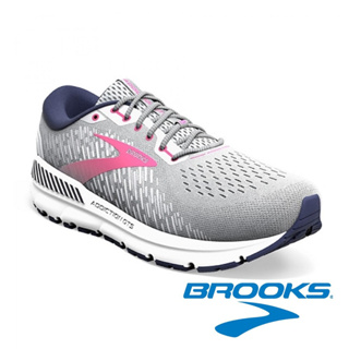 【BROOKS】女 GTS支撐型避震緩衝運動健行鞋-超寬楦『淺灰』120352