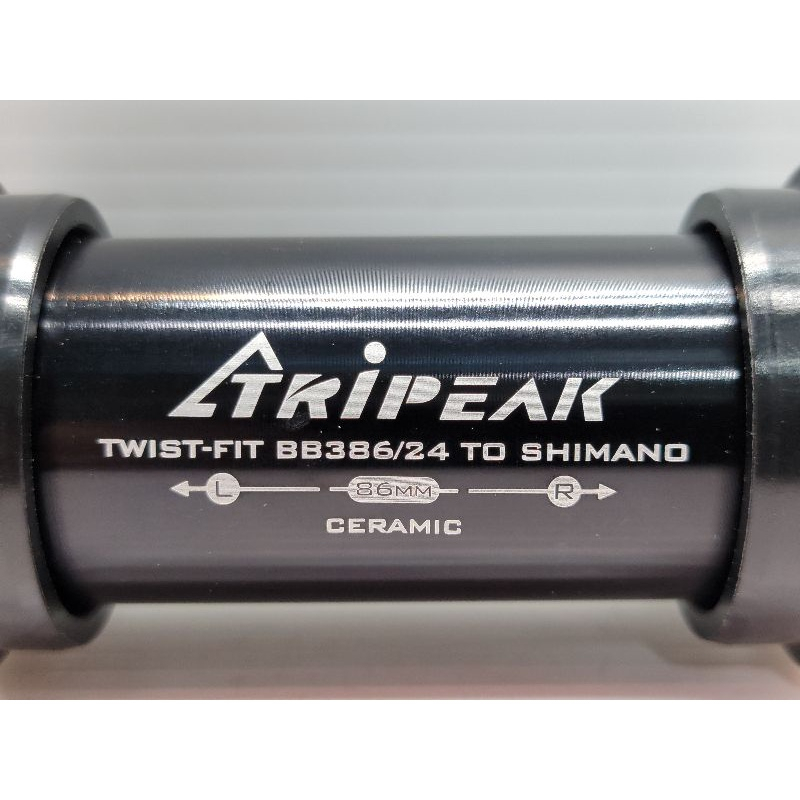 Tripeak TWIST-FIT BB386/24 TO SHIMANO 86MM CERAMIC 對鎖式陶瓷BB