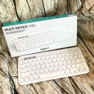 現貨🔥Logitec羅技K380白色跨平台藍牙鍵盤/無線/支援Android 支援iOS羅技藍芽鍵盤 白色鍵盤 手機影音