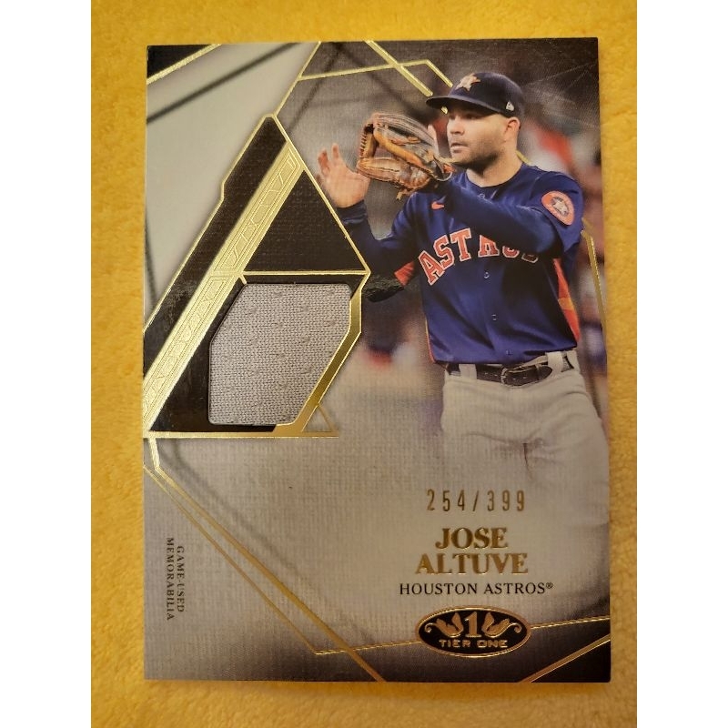 2022 Topps Tier One 太空人隊Altuve球衣球員卡Game Used限量254／399