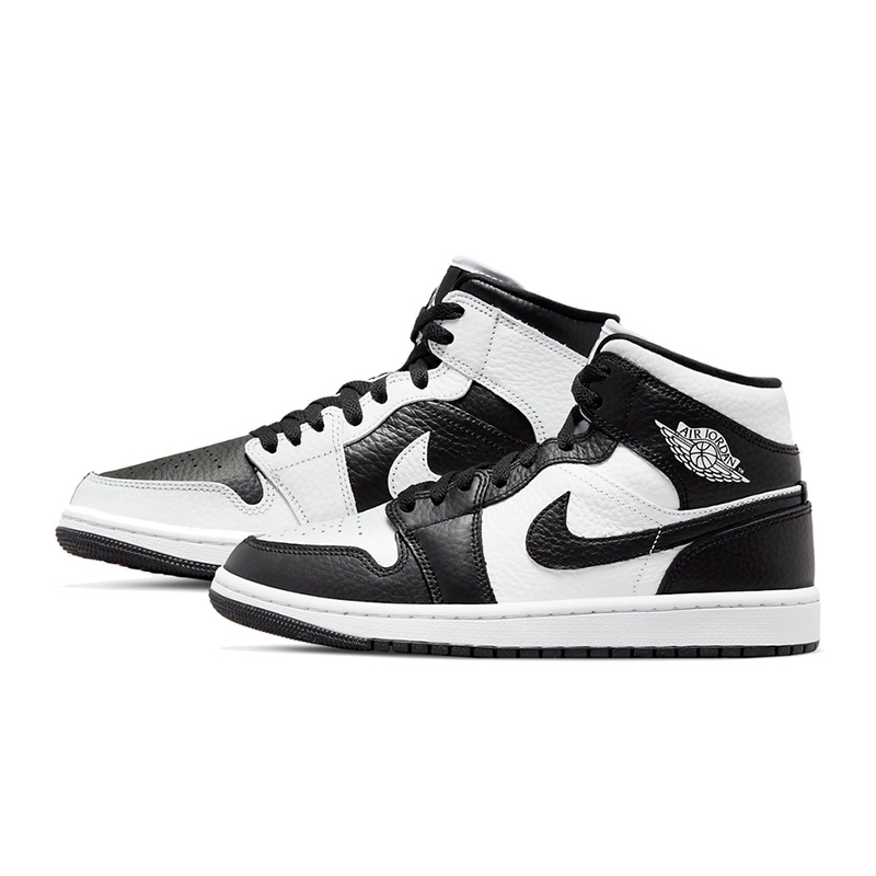 Air Jordan 1 Mid Homage Split 陰陽熊貓黑白女鞋男女段DR0501-101