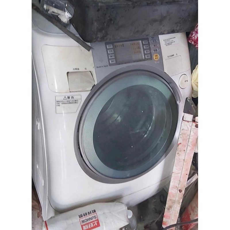 二手中古國際10公斤變頻滾筒洗脫烘洗衣機，型號NA-V101GD，保固3個月
