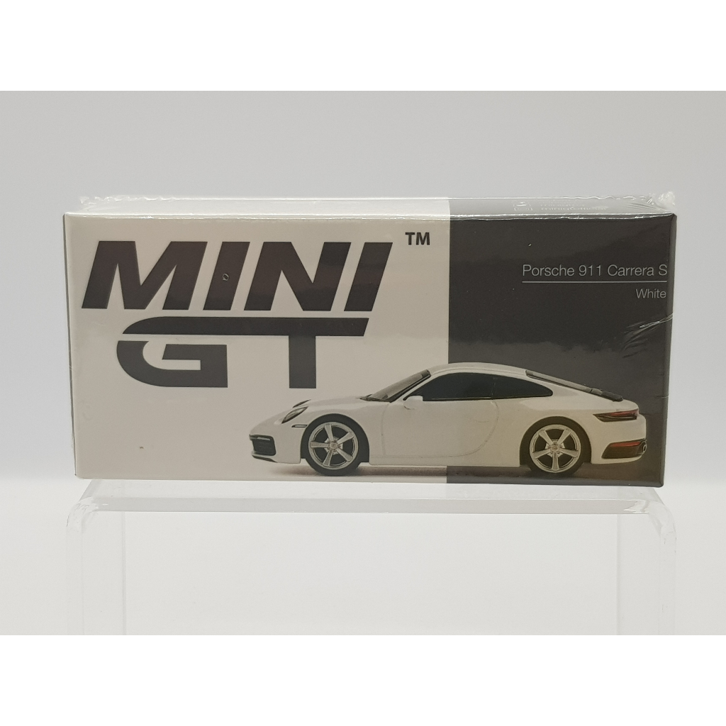 【小車停車場】Mini GT 380 Porsche 911  Carrera S 白