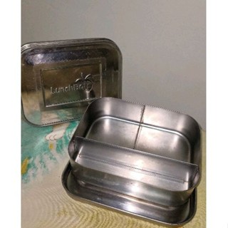 美國LunchBots 食品級不鏽鋼分隔便當盒（二手）