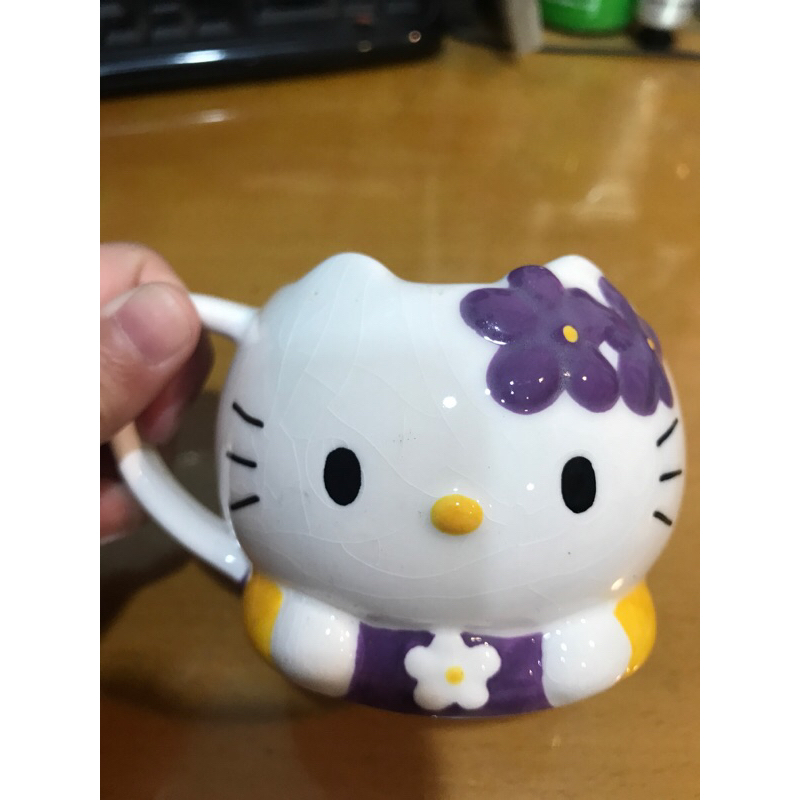 hello kitty 造型小杯子（全新）可當盆栽