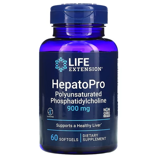 Life Extension HepatoPro 肝臟配方 PPC (多元不飽和磷脂膽鹼，900mg/60粒膠囊)