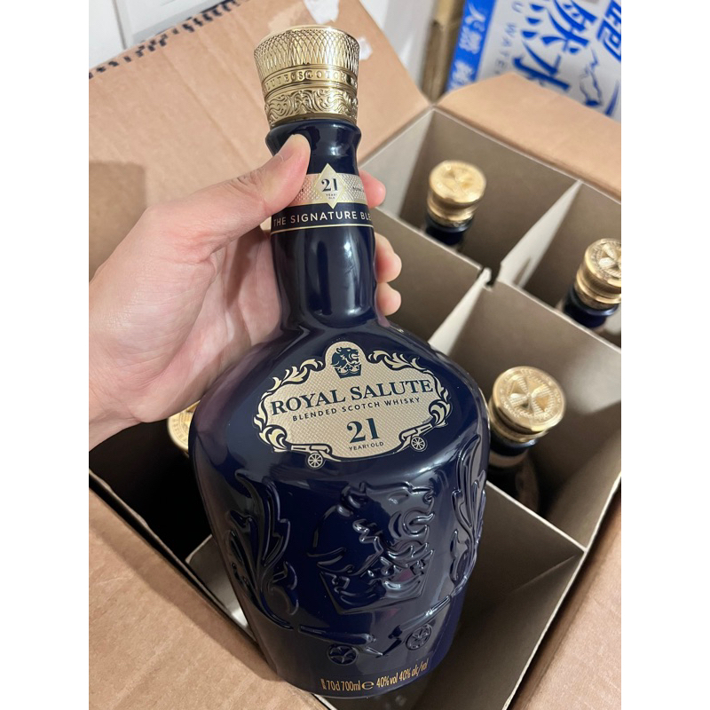 「皇家禮炮 21年」威士忌-藍色700ml 《空瓶