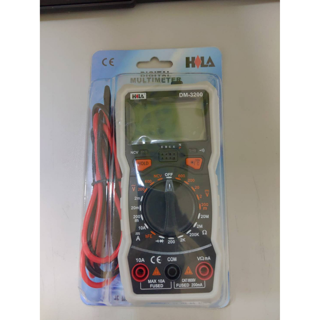 HILA DM-3200 海碁國際 台灣製造 數字三用電錶 電錶 三用電錶 交直流/電阻/二極體/蜂鳴