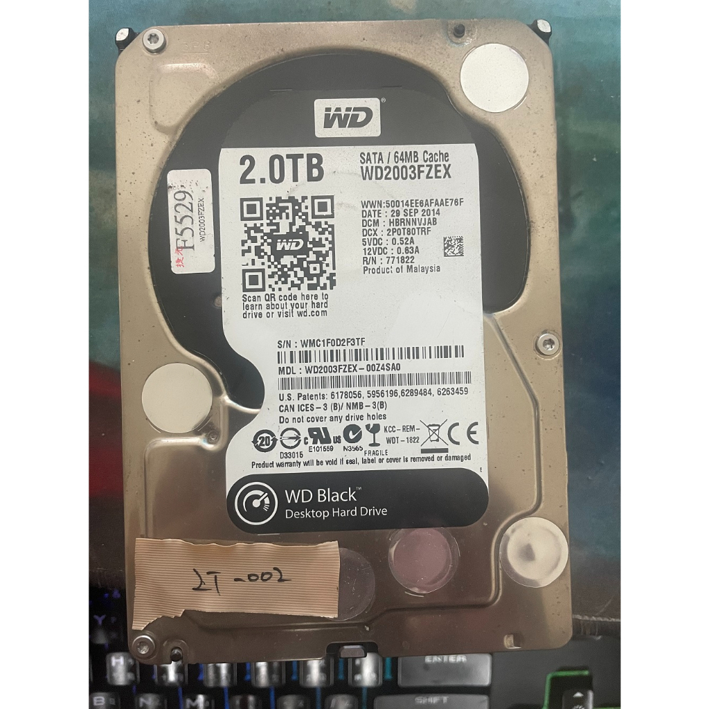 WD 2TB ( 黑標 )