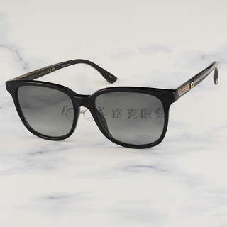 【LOOK路克眼鏡】Gucci 太陽眼鏡 黑框 漸層鏡片 GG0376SN 001