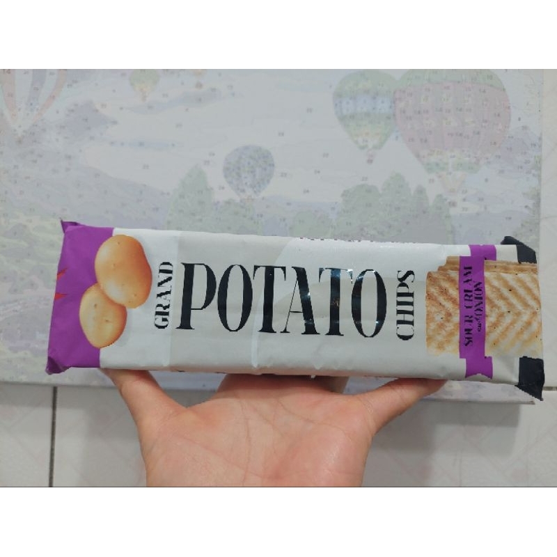 愛沙尼亞 Grand 長條洋芋片 酸奶油洋蔥風味 60g 即期品 效期2023 02 09
