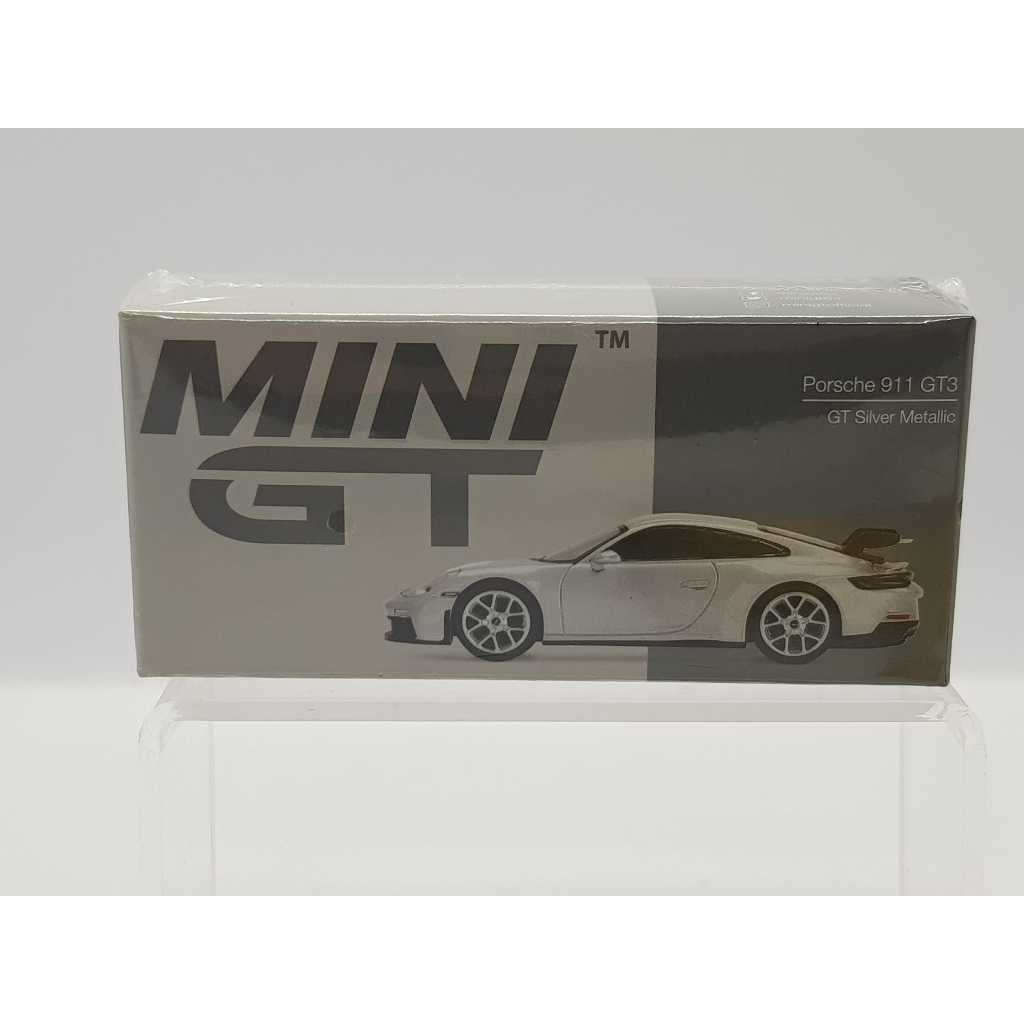 【小車停車場】Mini GT 390 Porsche 911 GT3 silver