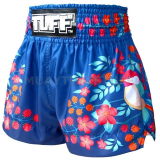 《硬派運動》TUFF "莓果小雀-藍" 立技短褲 拳擊 泰拳 綜合格鬥 MMA 散打 踢拳擊 武術 MMA