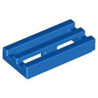 LEGO 樂高 藍色 1X2 水溝蓋 柵欄 溝槽 tile 2412b 241223