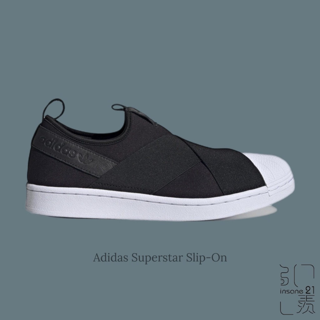 ADIDAS SUPERSTAR SLIP ON 運動 休閒 經典 貝殼 穿搭 黑白 FW7051【Insane-21】