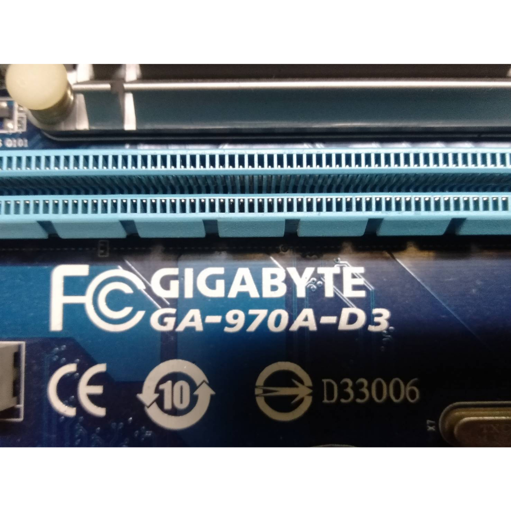 二手 技嘉 GIGABYTE GA-970A-D3 主機板 附擋板/CPU(如圖) 保1個月