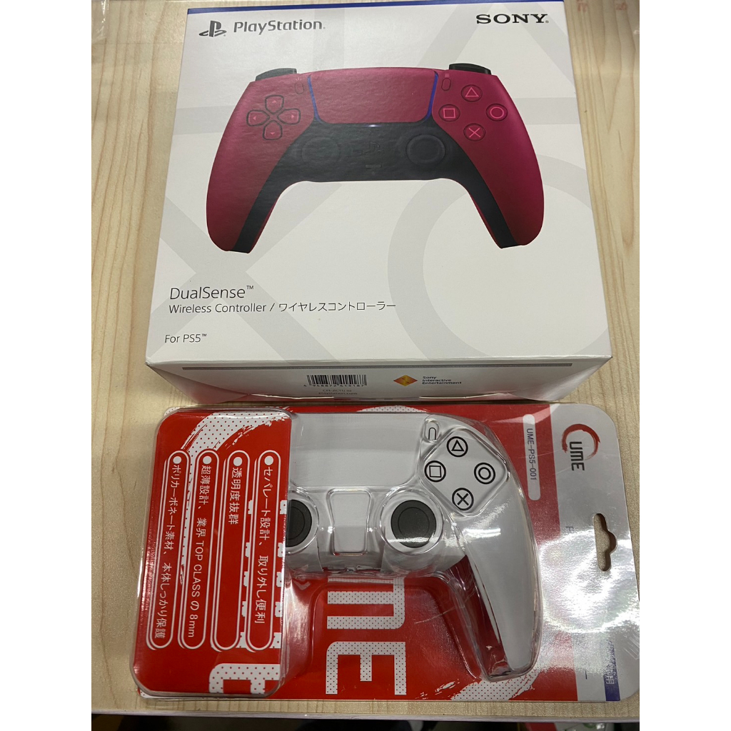 ✔️現貨自售✔️【SONY 索尼】PS5 DualSense 原廠無線控制器(星塵紅) 買就送UME保護套