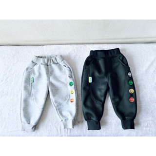 ～小女王精品～男女童加厚刷毛束口長褲