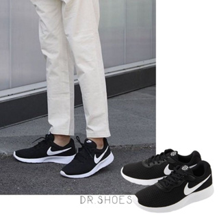 【Dr.Shoes 】DJ6257-004 Nike W TANJUN 網布 黑白色 黑底白勾 百搭 慢跑鞋 女鞋
