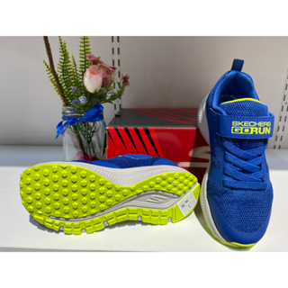 SKECHERS GO RUN CONSISTENT兒童運動鞋 免綁鞋帶 藍色405016LBLLM