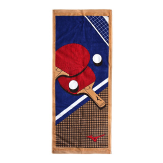 MIZUNO-日製運動毛巾 今治製 桌球 毛巾 藍紅白黑棕 32JY212400