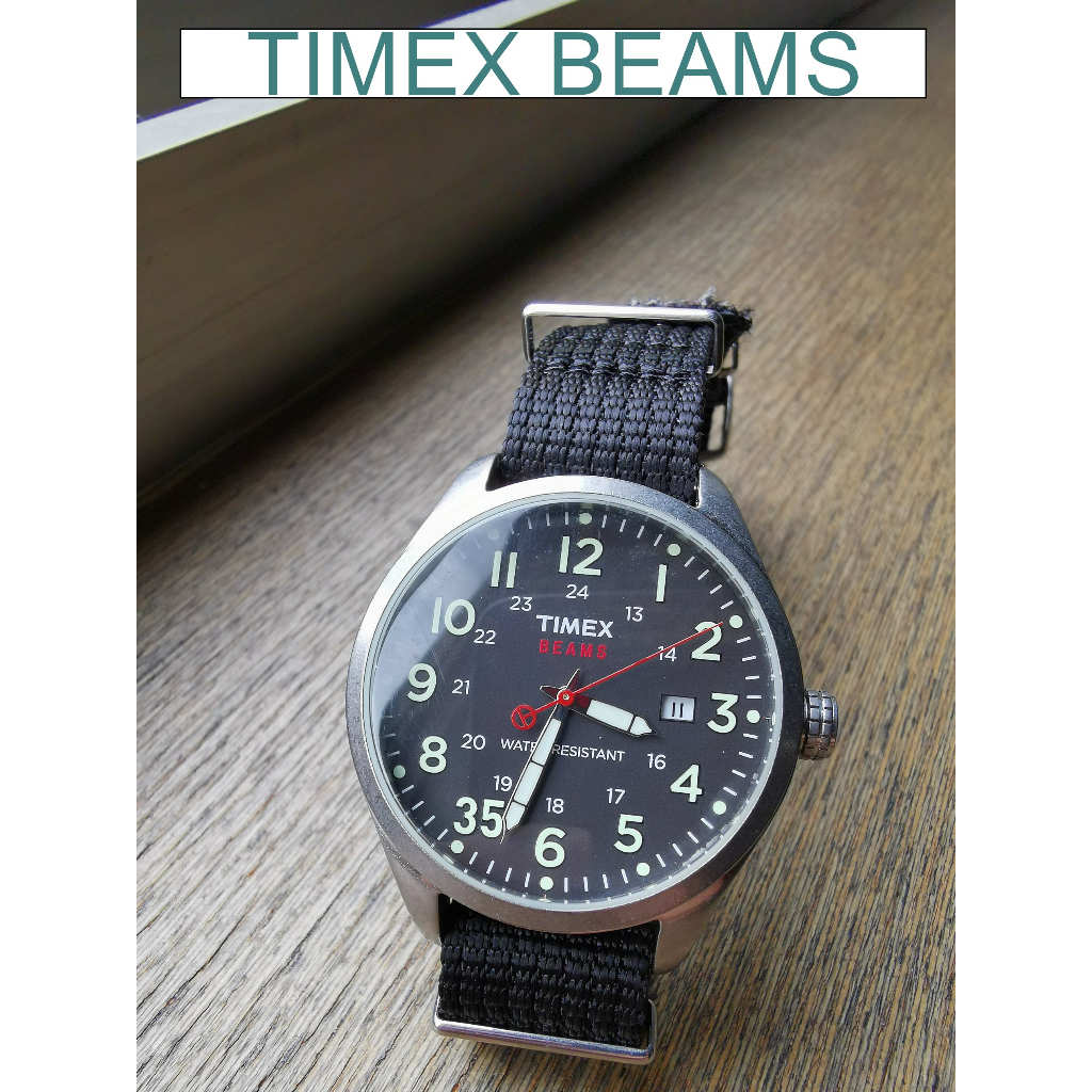 TIMEX * BEAMS 聯名軍事風潮牌錶款二手良品#154