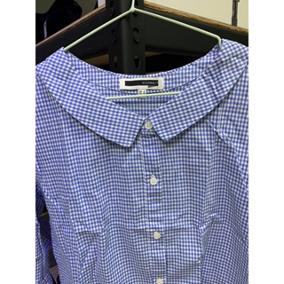 韓國品牌H:CONNECT藍色格子襯衫