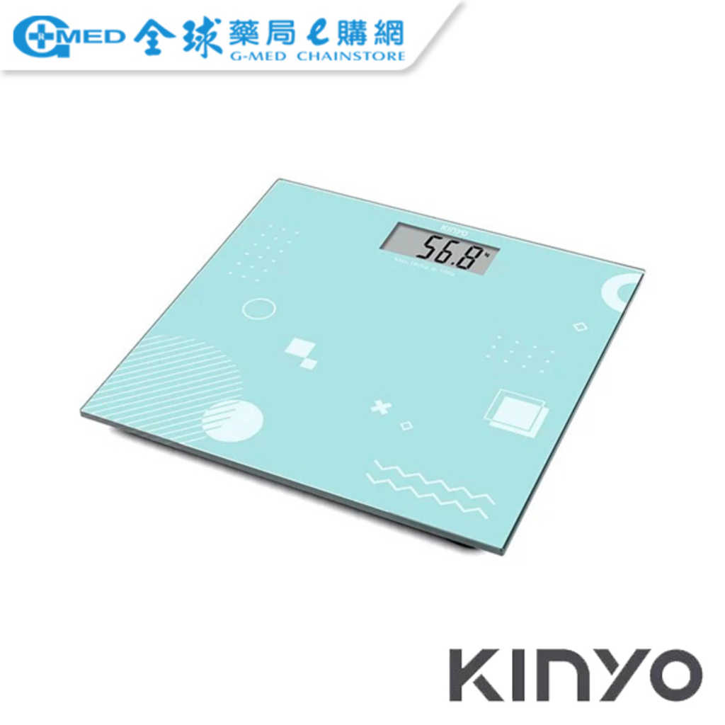 【KINYO】簡約幾何造型體重計(DS-6574) | 全球藥局