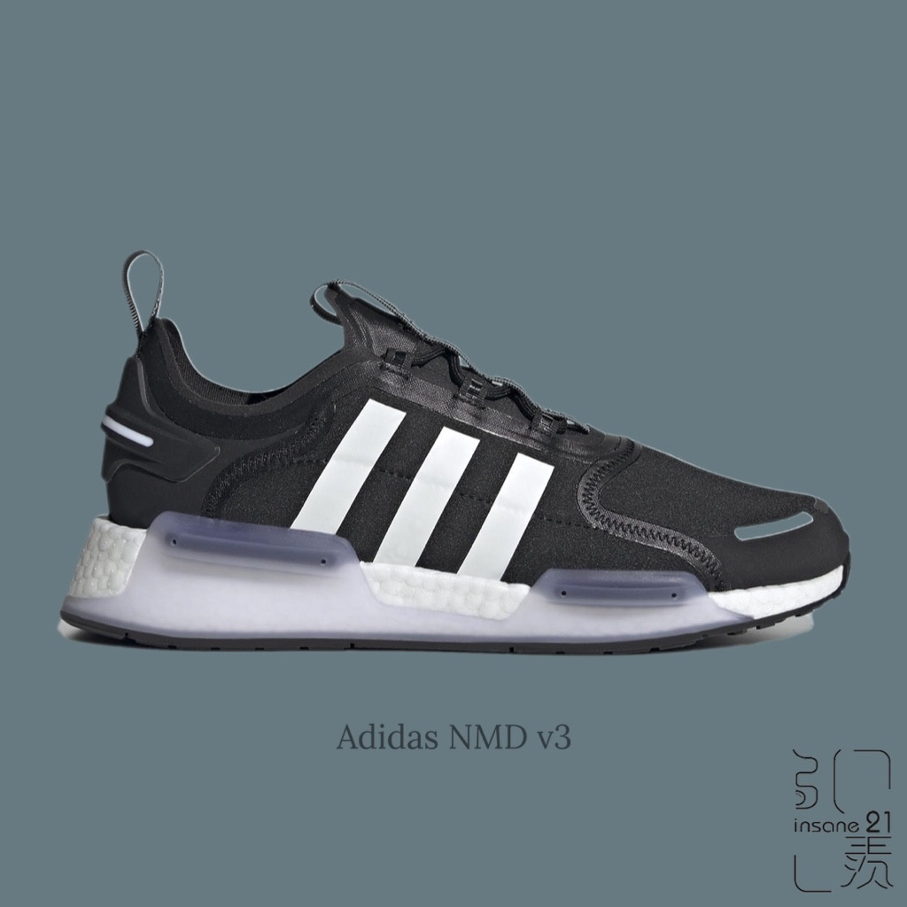 ADIDAS ORIGINALS NMD V3 三葉草 運動 經典 男鞋 休閒鞋 黑 GX9588【Insane-21】