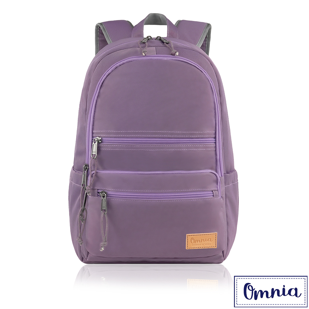 【OMNIA】機能款減壓防震14吋筆電後背包-羅蘭紫