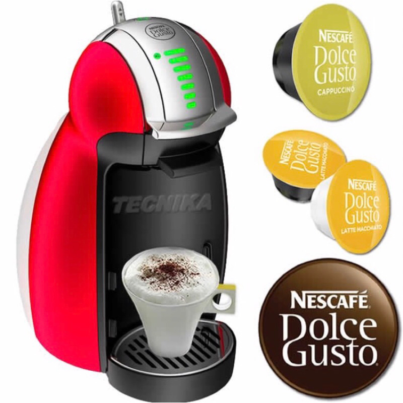 全自動膠囊咖啡機 Dolce Gusto #膠囊咖啡 台中沙鹿可面交Nescafe膠囊機 咖啡機 Genio2 星夜紅