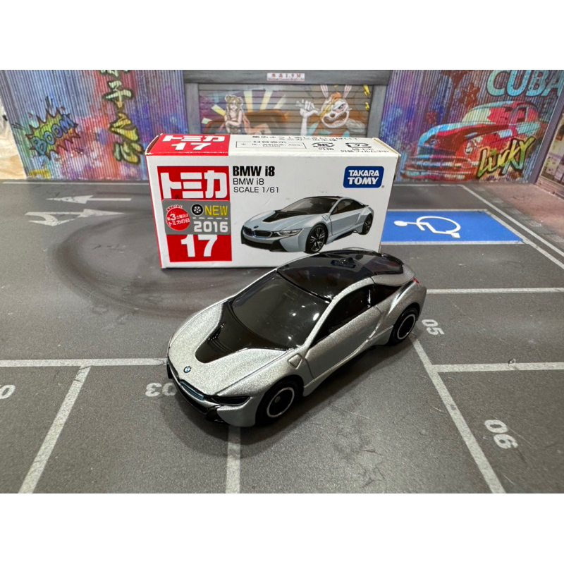 宥宥 TOMICA 多美小汽車 NO.17 BMW i8 2016 新車貼