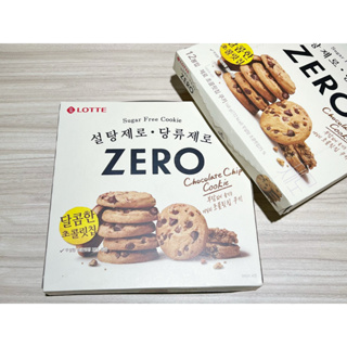 LOTTE 韓國樂天ZERO 無糖巧克力餅乾 一盒12入