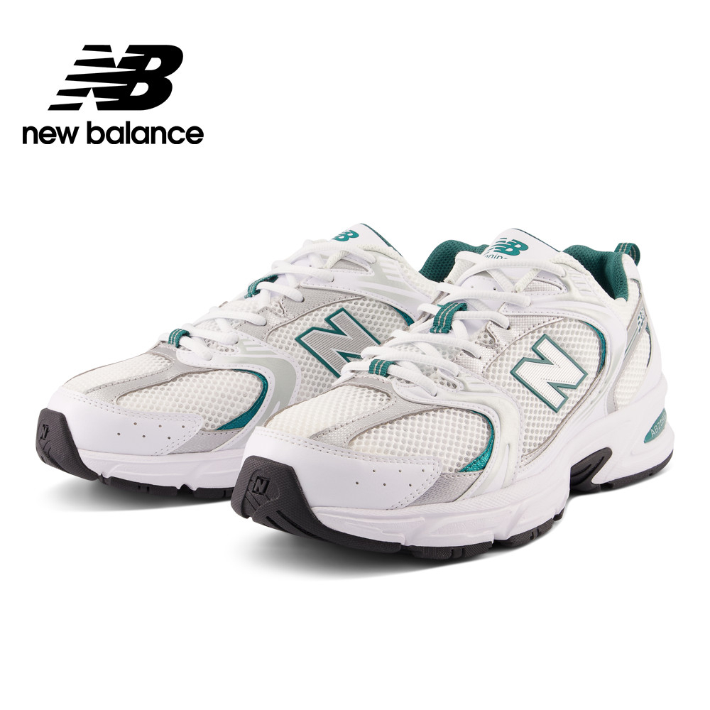 【New Balance】 NB 復古運動鞋_中性_白銀綠_MR530AB-D楦 530