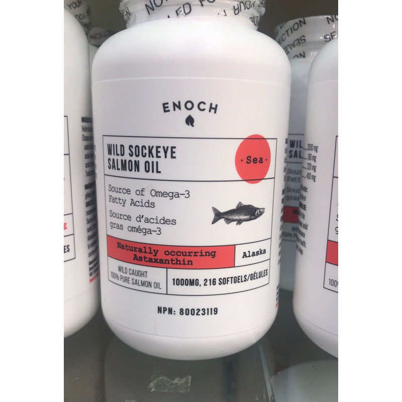 Enoch 野生鮭魚油1000mg 216粒/瓶