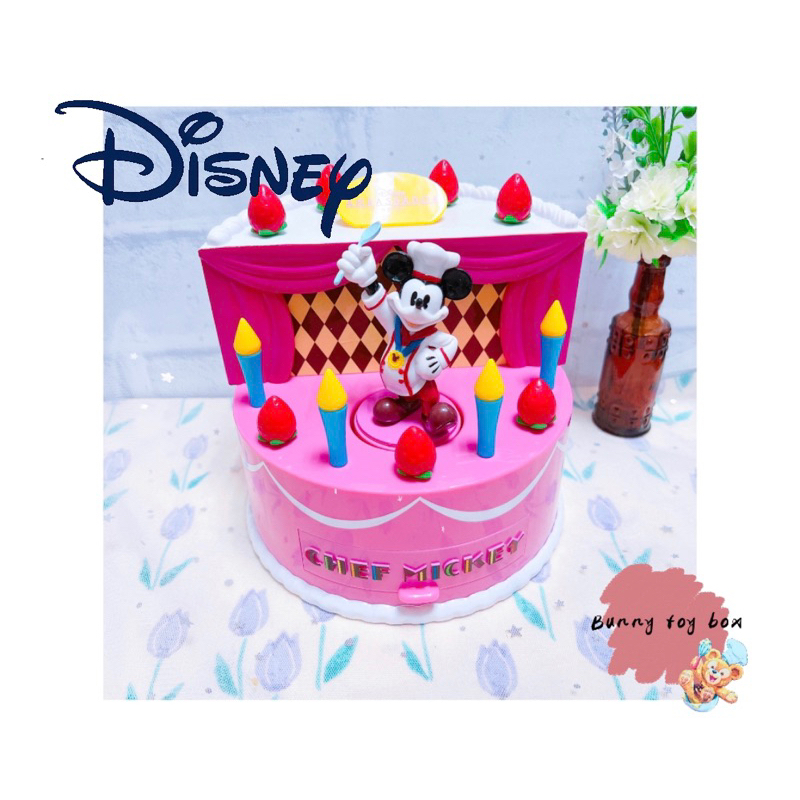 絕版 ✨ 日本 東京 迪士尼大飯店限定 主廚米奇 八音盒 音樂盒 置物盒 米老鼠 米奇 生日蛋糕