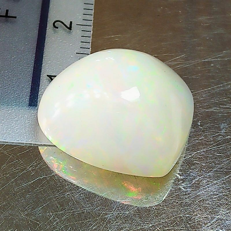 天然無處理大克拉虹彩蛋白石 Opal 蛋面裸石11.42克拉
