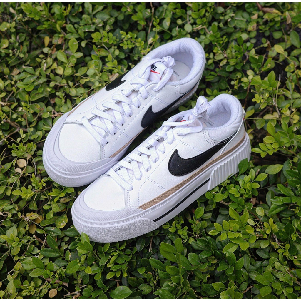 ☆BSTN☆Nike WMNS COURT LEGACY LIFT 白底黑勾 ( DM7590-100)