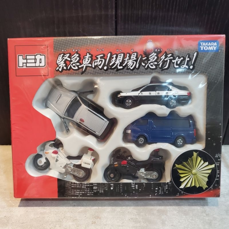 tomica 多美 盒組 緊急車輛 警車 警察車 摩托車