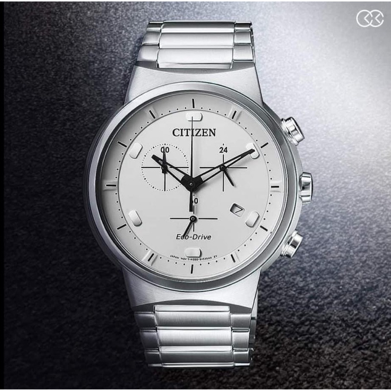【Citizen 星辰錶】 • 三眼計時光動能男錶