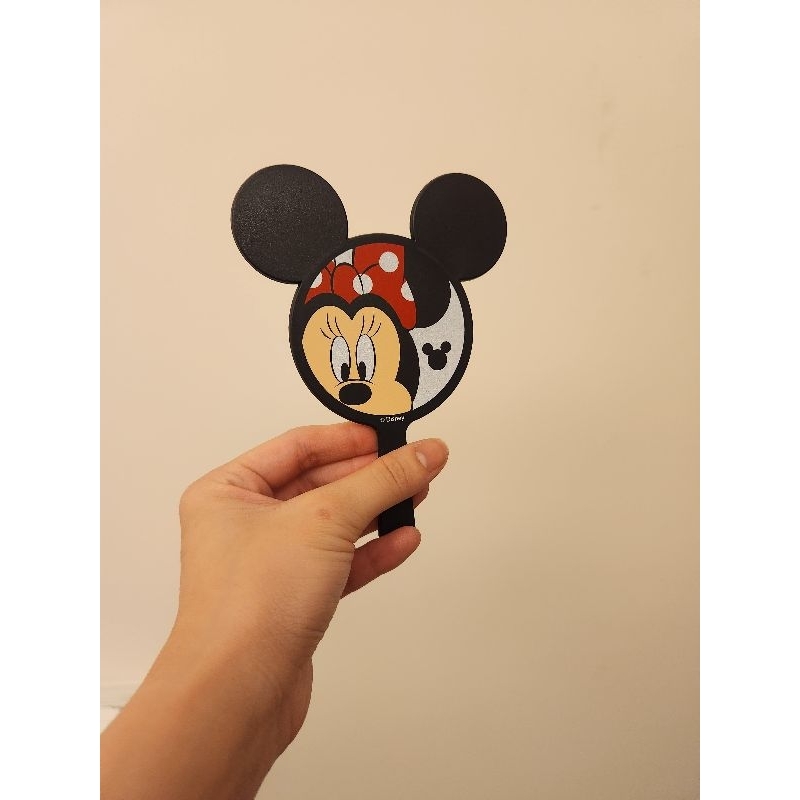 迪士尼 Disney 米奇米妮手拿鏡 隨身鏡 化妝鏡
